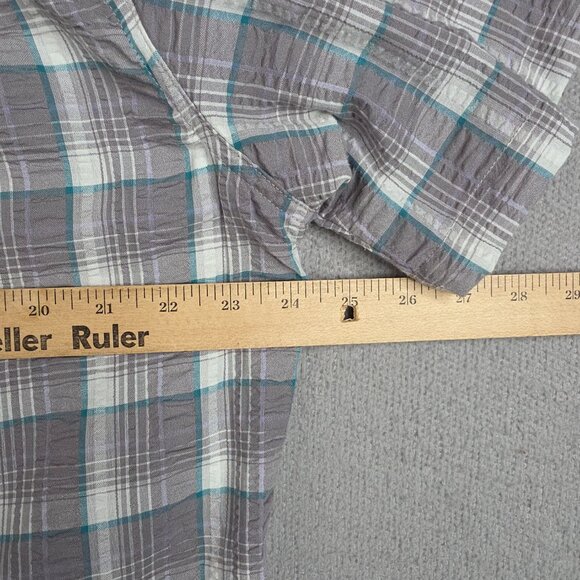 Patagonia Shirt Mens Size Large Plaid Puckerware Button Down Seersucker Textured - Picture 7 of 9
